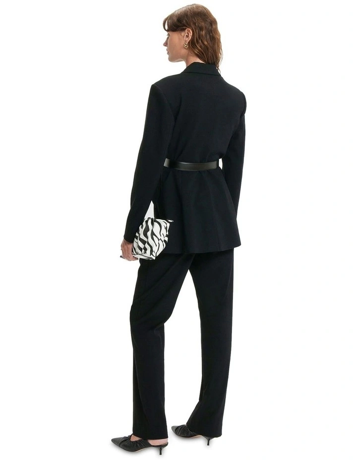 Three Button Blazer in Black
