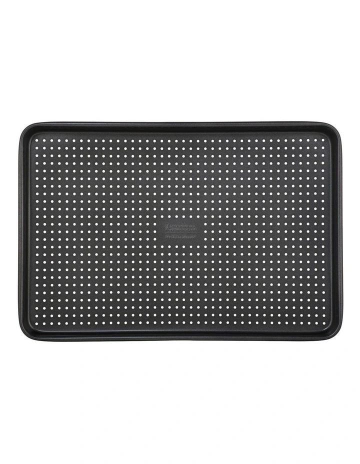 Baker Maker Non-Stick Crisping Tray 38x25.5cm in Black