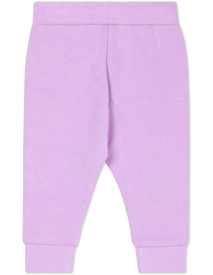 Baby Tech Trackie in Cotton Purple Pansy