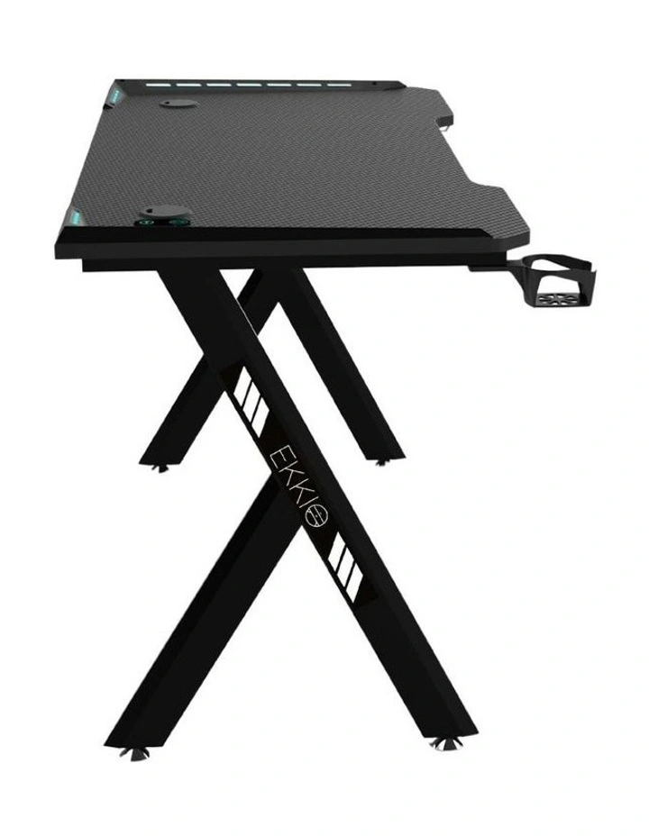 RGB Gaming Desk Y Shape 100cm in Black