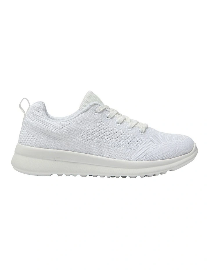 Quantum Sneakers in White Knit