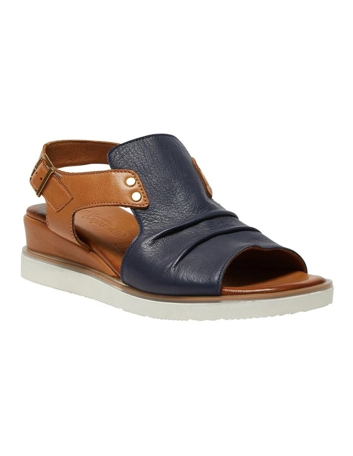 Dusk Sandals in Navy/Tan Glove