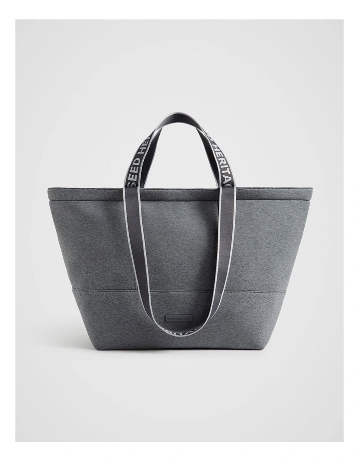 Jersey Overnight Tote in Wolf Marle
