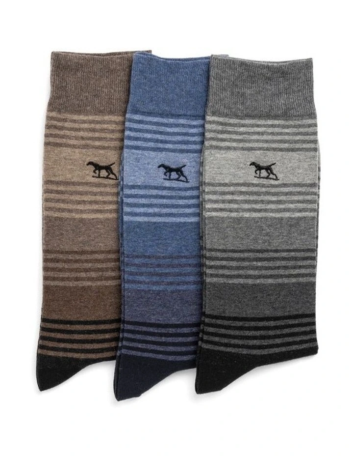 Stratford Stripes Socks 3 Pack in Multi