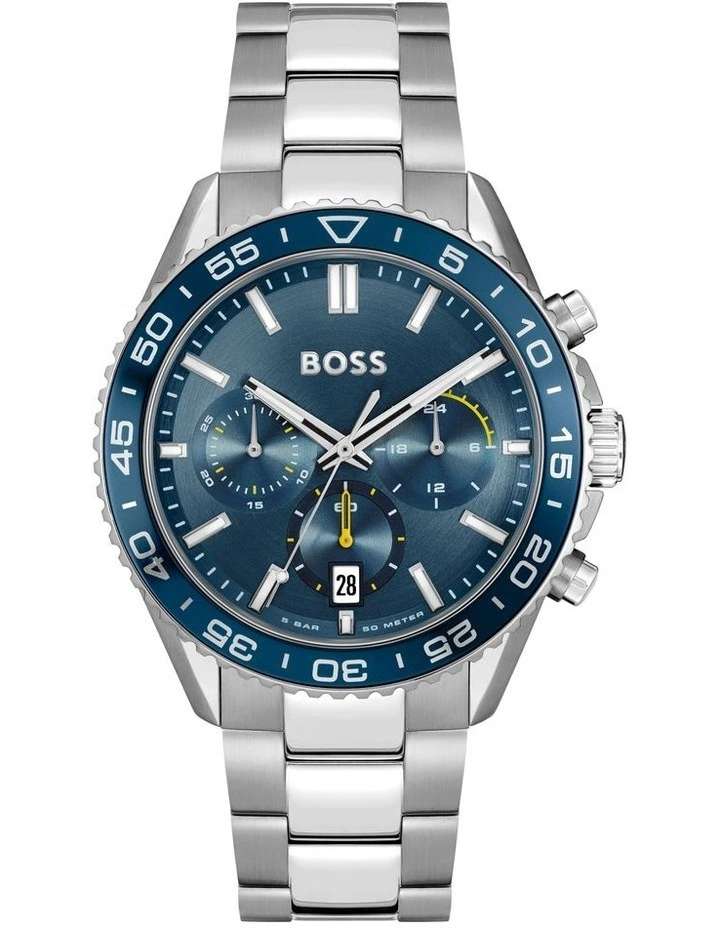 Runner Stainless Steel Watch in Blue