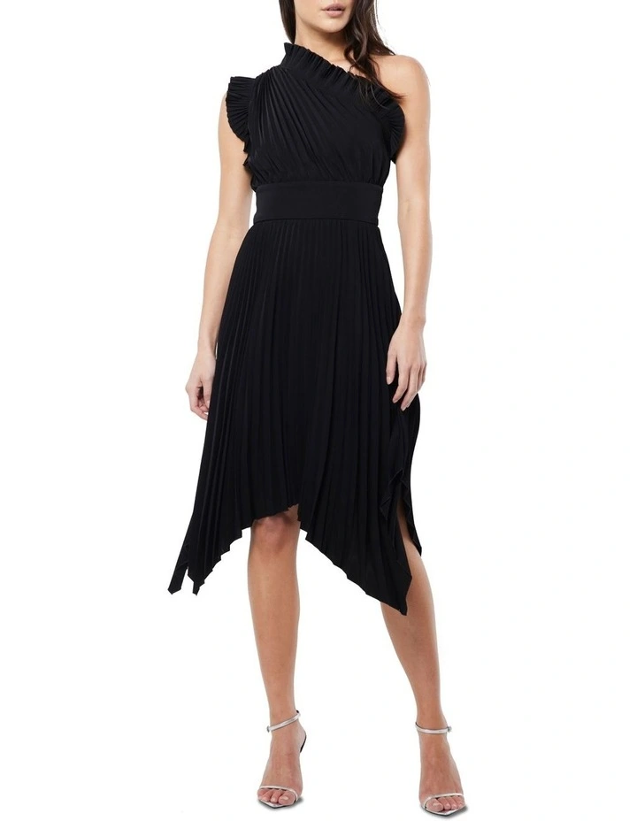 The Lady Like Midi Dress in Black