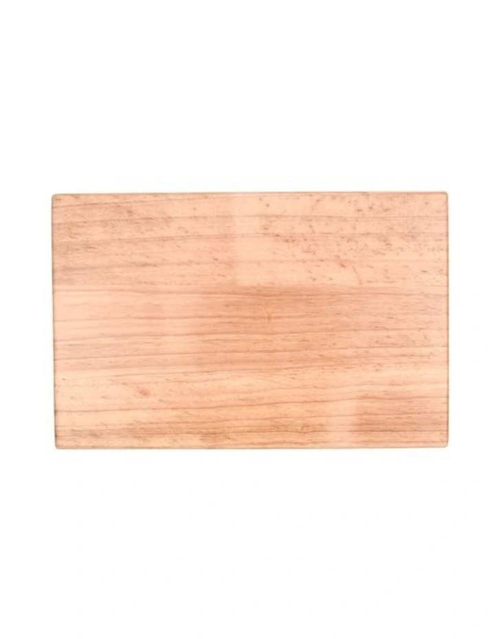 Rectangle Cutting Board Rubberwood 40x26x4cm in Natural