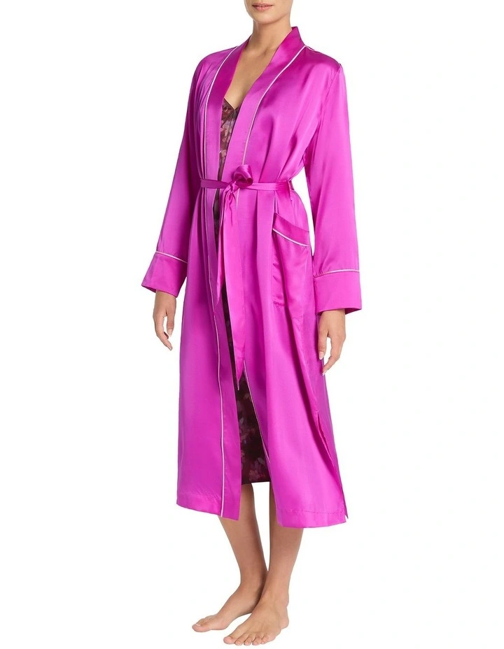 Seretta Silk Sleep Robe in Pink