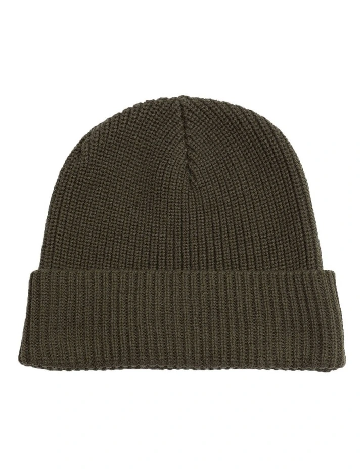 Ruben Knit Beanie in Green Dark
