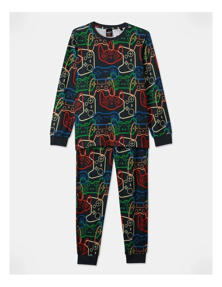Gaming Pyjama Set in Black