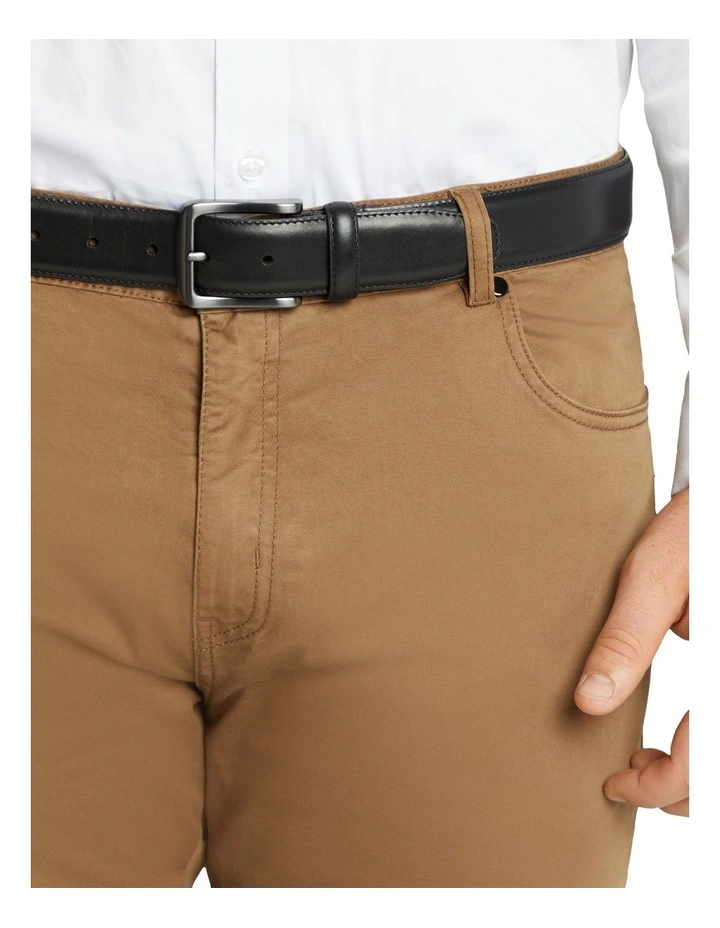 The Arlington Black Genuine Leather Belt