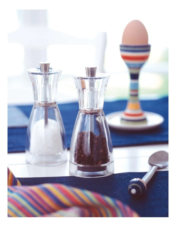 Pina Salt And Pepper Mill Set in Clear