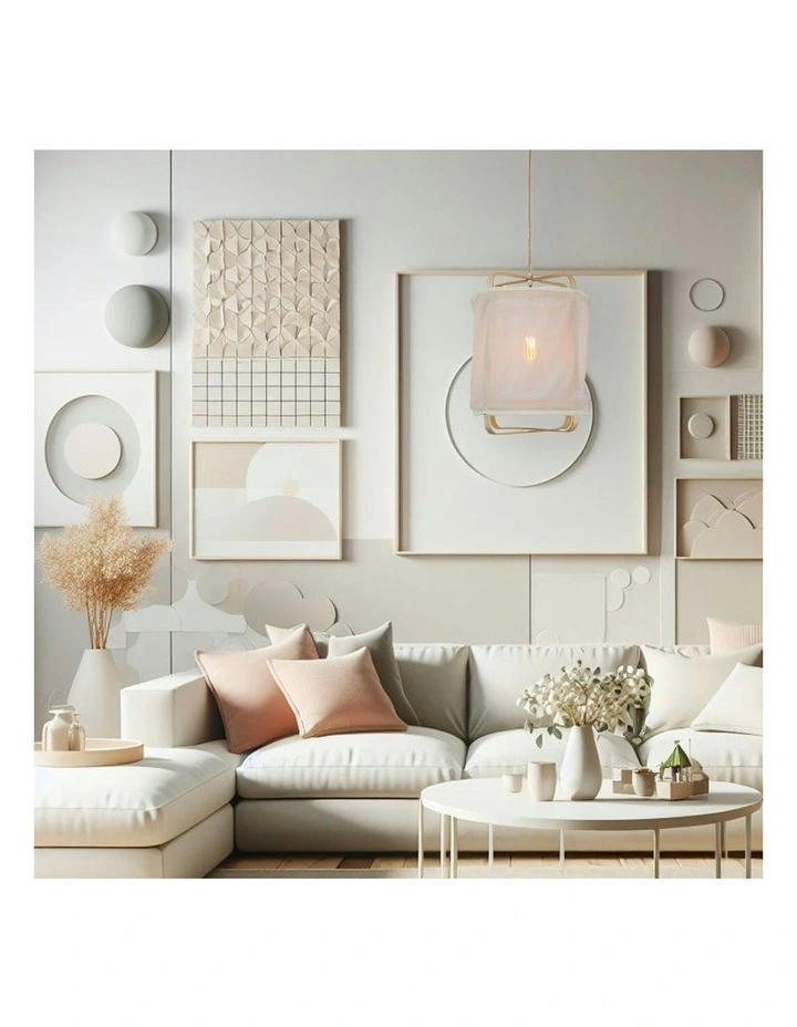 Bohan Pendant Light Small in Beige