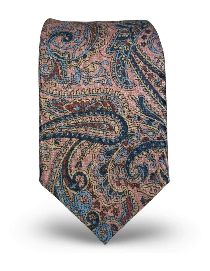 Cefalu Paisley Tie in Pink