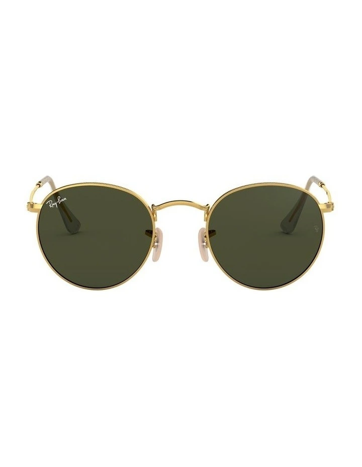 Round Metal Gold RB3447 Sunglasses