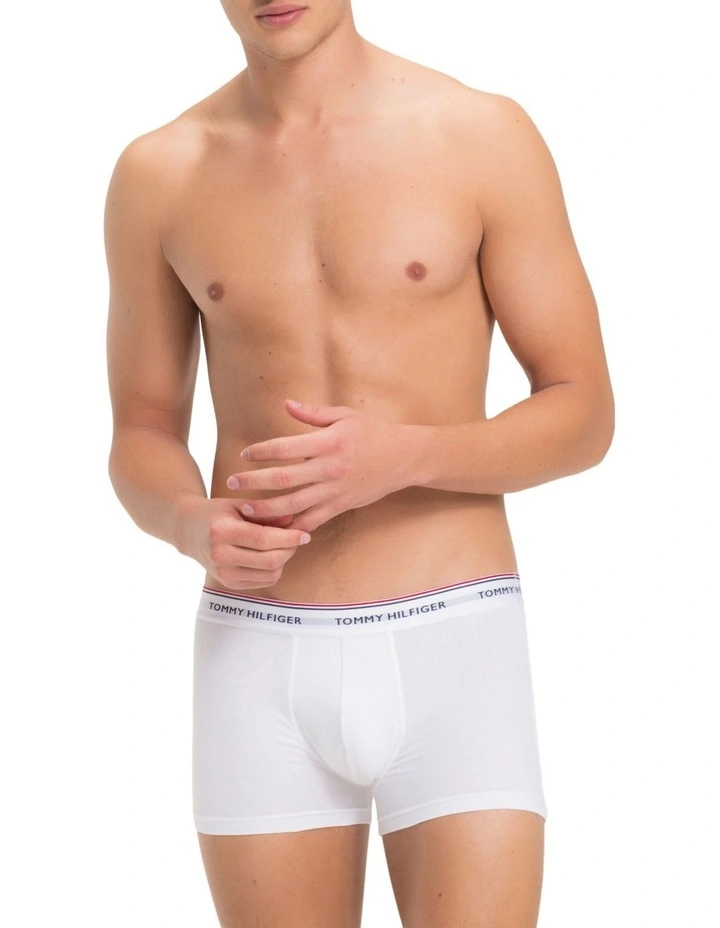 3-Pack Stretch Cotton Trunks in Multi