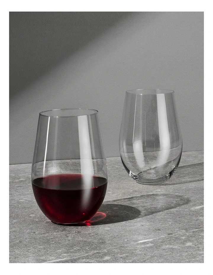 Calia Stemless Wine Glass 580ml Set of 2 Gift Boxed