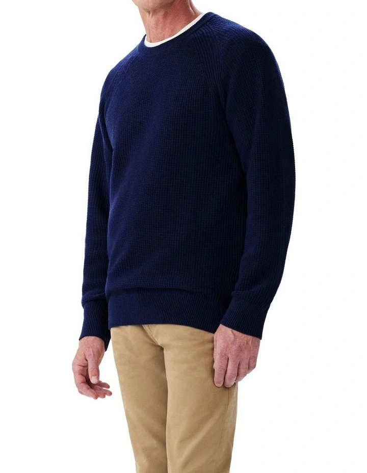 Harrison Knit Sweater in Navy