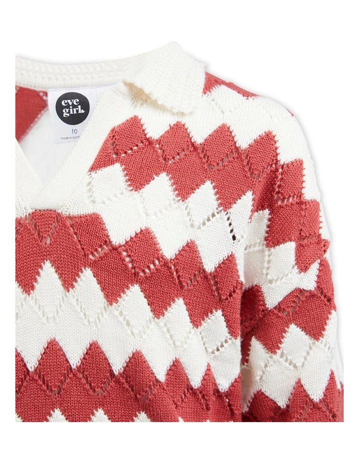 Willow Collared Knit (8-16 Years) in Stripe