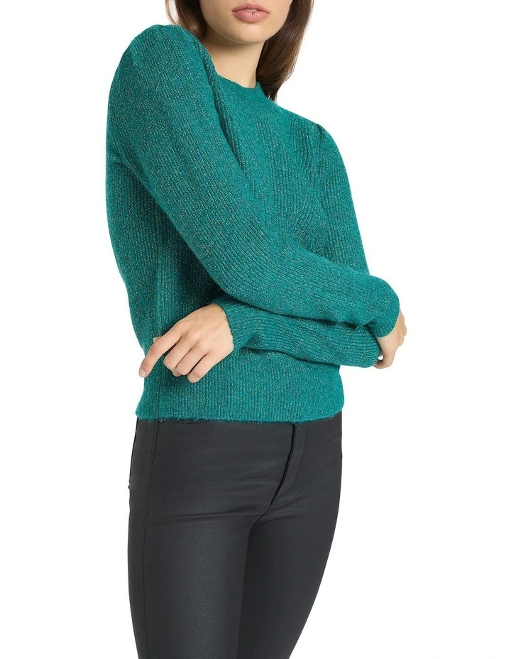 Ingrid Sparkle Knit in Emerald