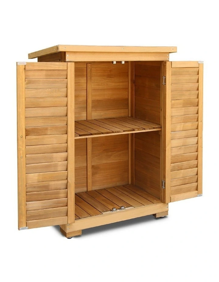 Portable Wooden Garden Storage Cabinet