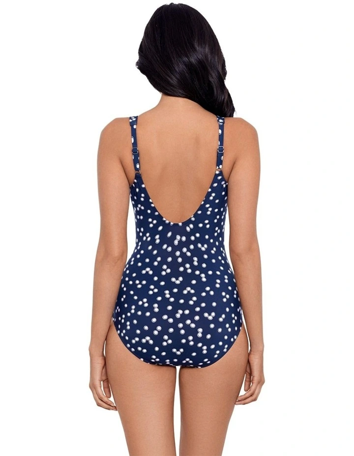 Luminare Oceanus One Piece V Neck Shaping Swimsuit in Midnight