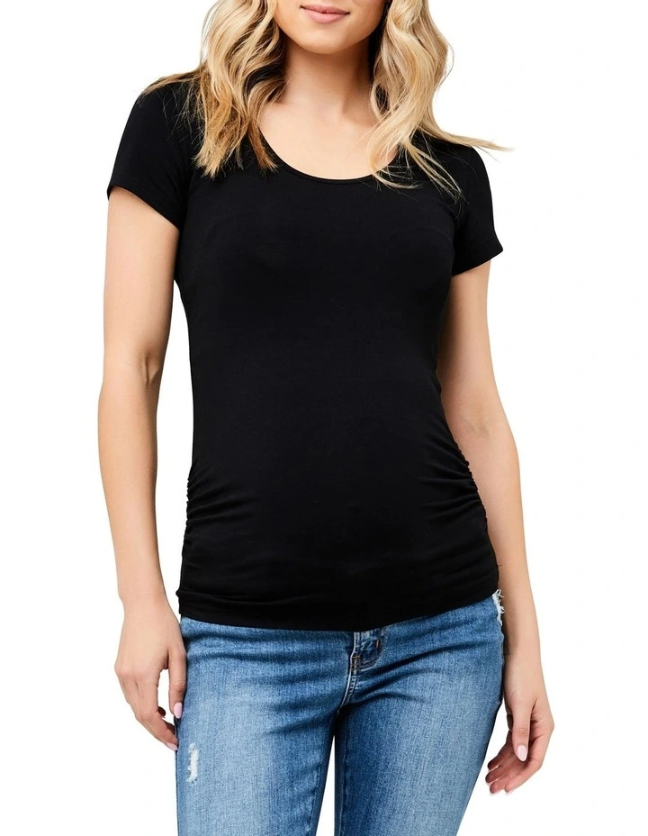 Organic Tube Tee in Black