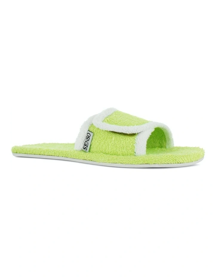 Iris Flat Sandals in Green