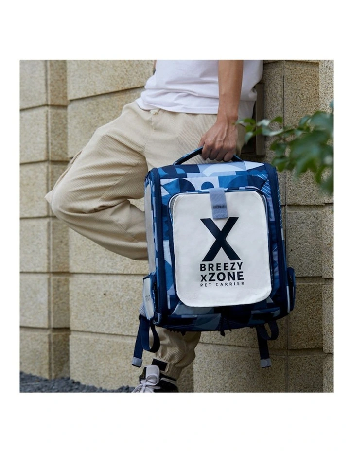Breezy Xzone Pet Carrier Travel Carry Bag 43 cm in Blue