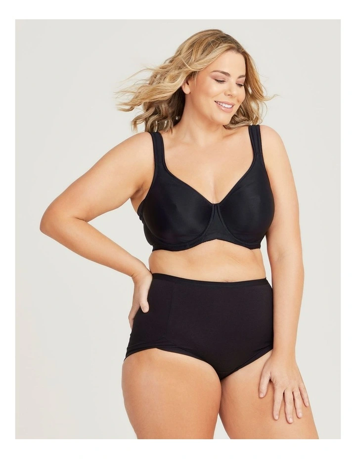 Side Smoothing T-Shirt Bra in Black