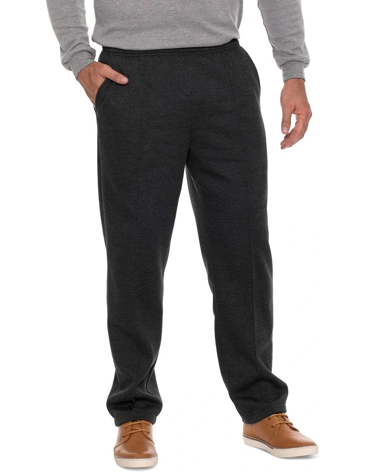 Classic Snowy Fleece Track Pant in Gunmetal