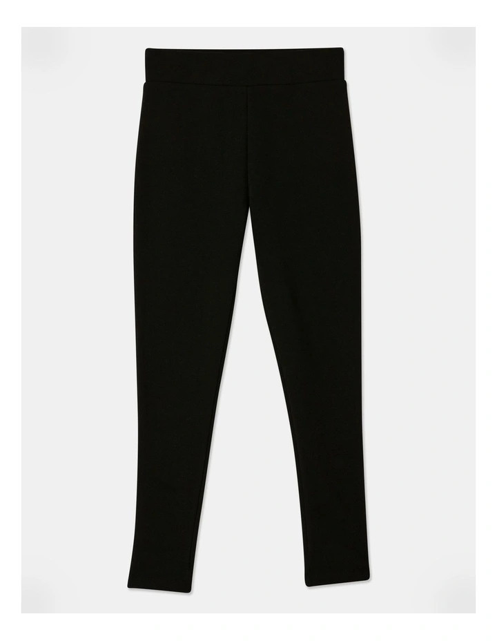 Fleece Lined Leggings in Black