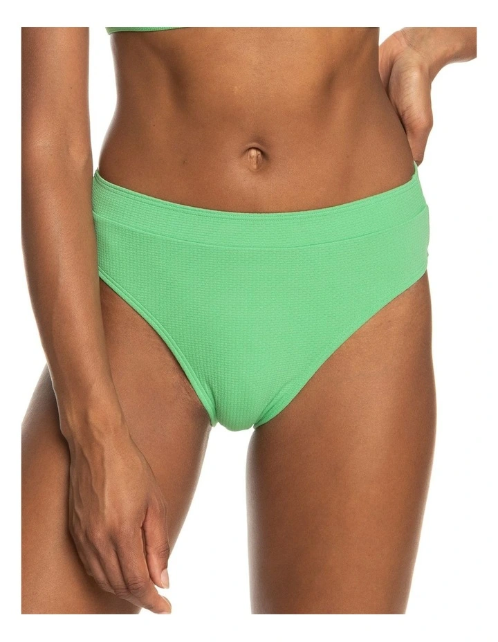 Color Jam Moderate Bikini Bottoms in Green