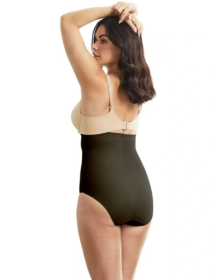 Body Contour Ultra High Waist Firm Control Shaping Brief in Black