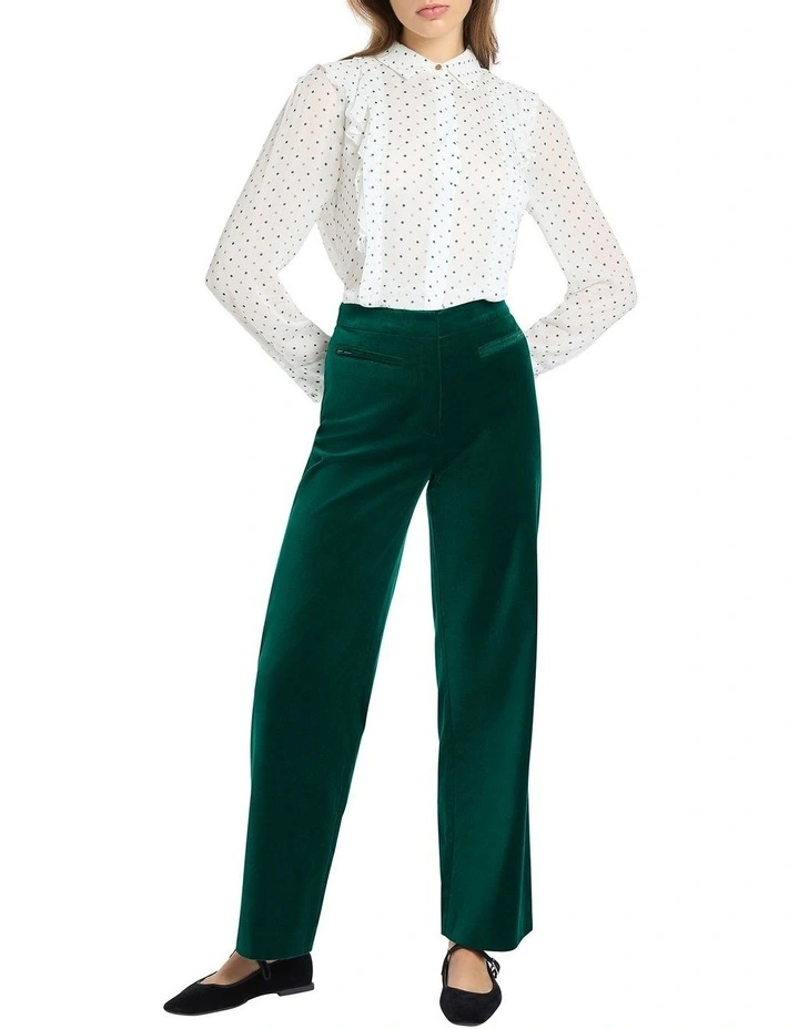 Esther Spot Blouse in Cream