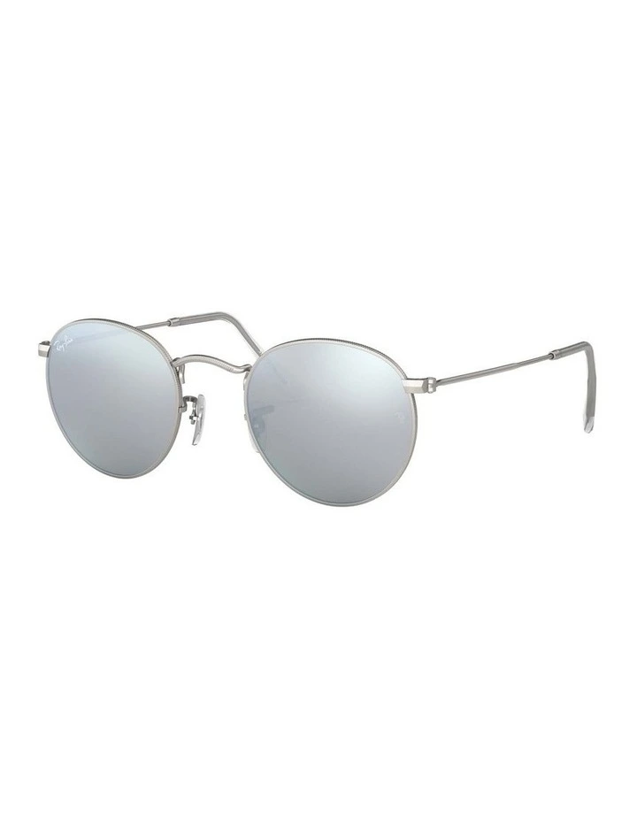 Round Silver RB3447 Sunglasses