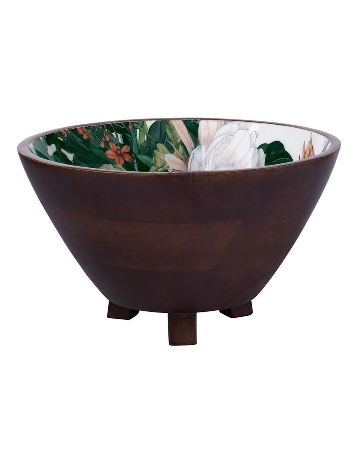 The Blck Pen Night Garden Footed Bowl Enamel Finish 24x14cm
