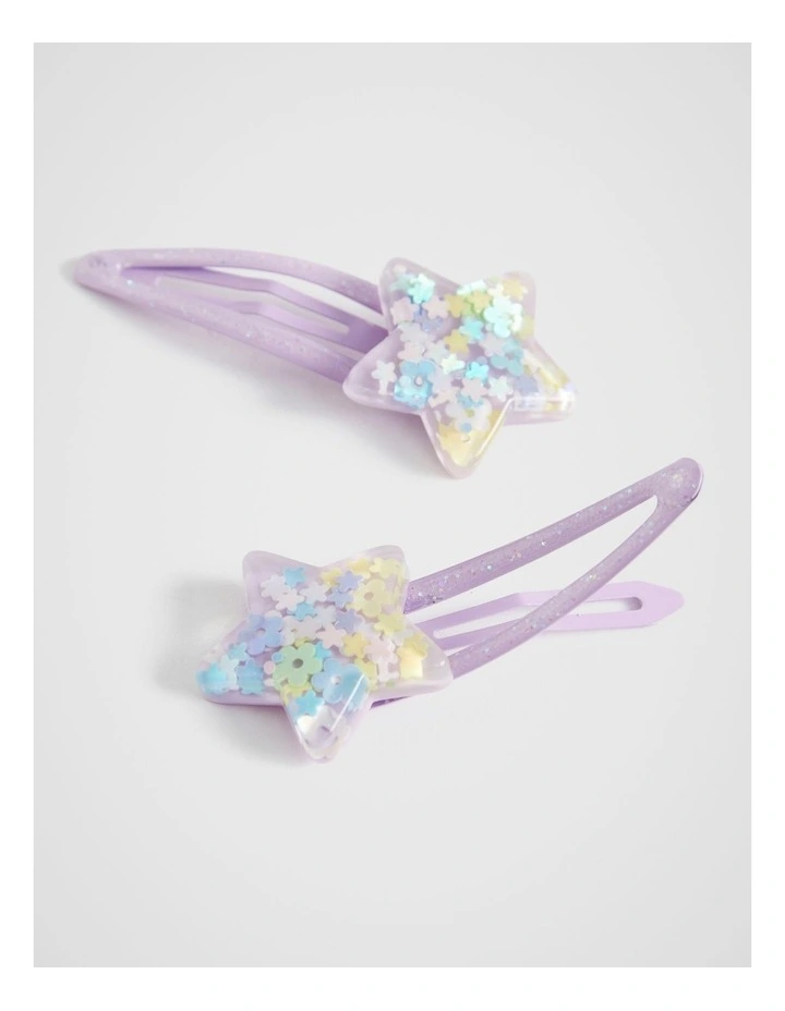 Resin Star Snaps in Orchid
