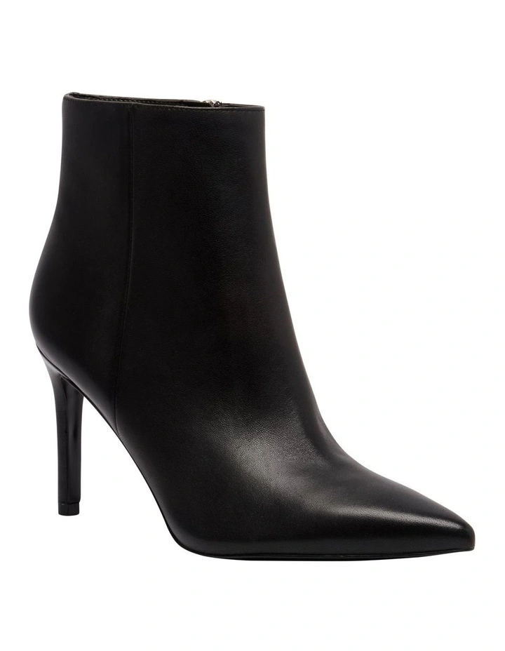 Gabria Heeled Ankle Boot in Black