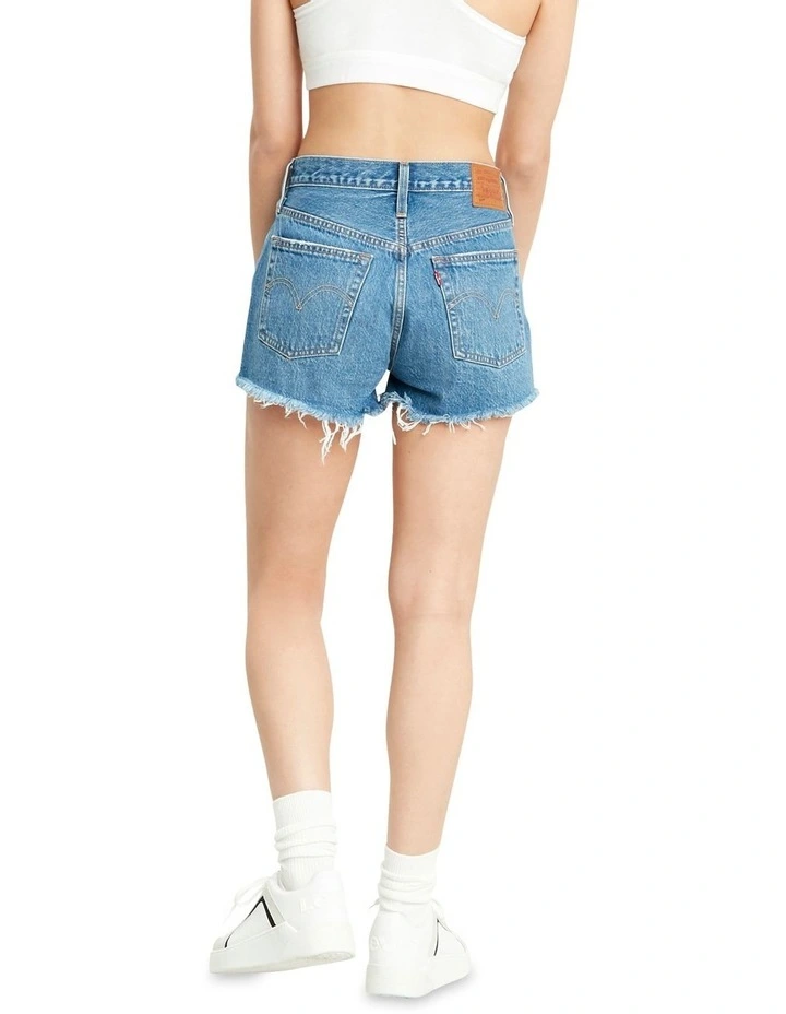 501 Original High-Rise Jean Shorts Athens Mid Blue