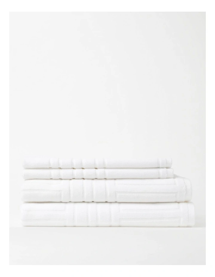 Essentials Geo Spa Pack in White