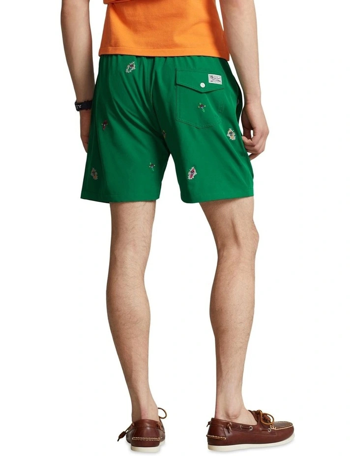 Traveler Classic Swim 5.75-Inch Trunk in Green