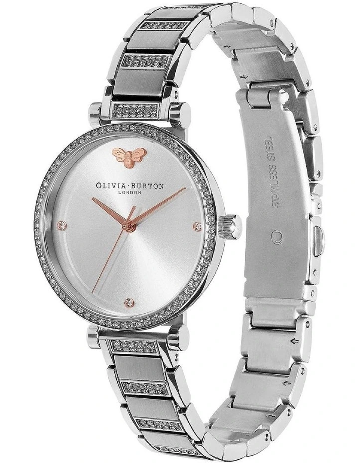 Belgrave Stainless Steel Watch in Light Grey