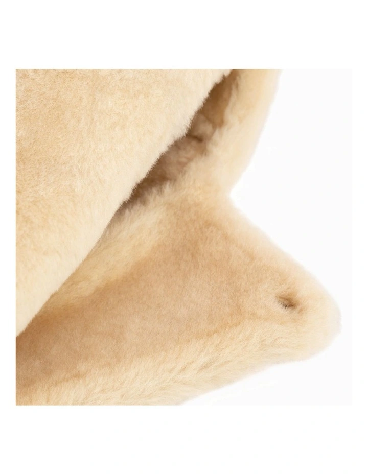 Sheepskin Up Flip Hat in Chestnut