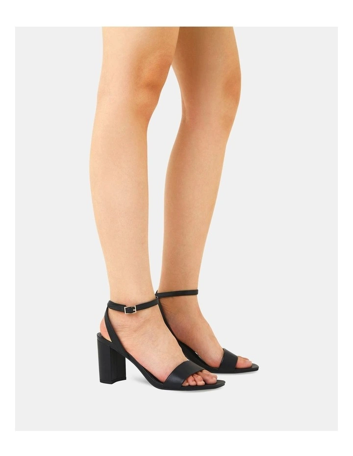 Martinez Strappy Heels in Black