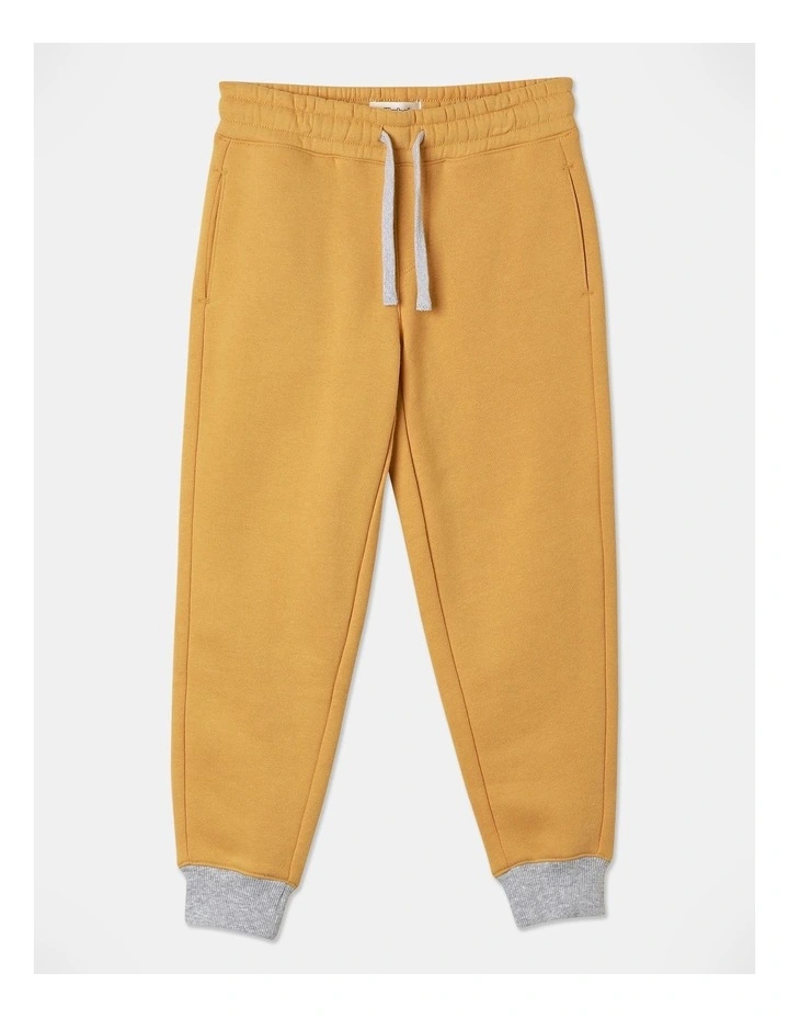 Essentials Track Pant (3-8 Years) in Mustard
