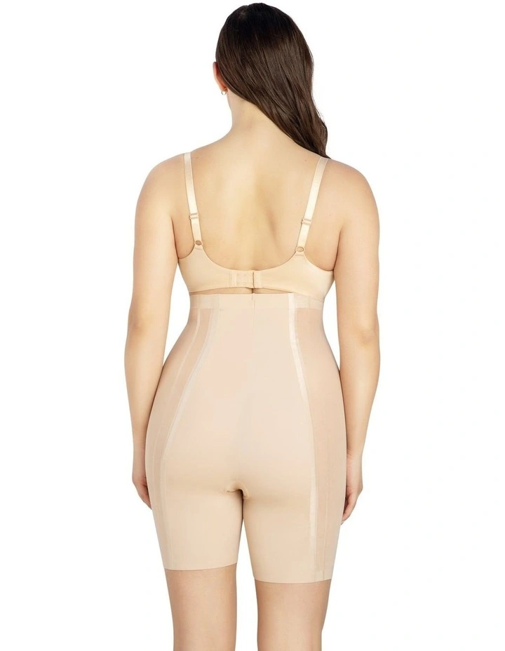 Shea Ultra High Waist Sheer Shapewear Short in Bare
