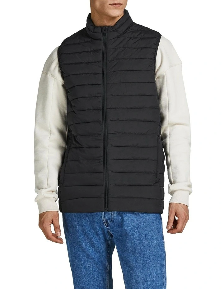 Recycle Body Warmer in Black