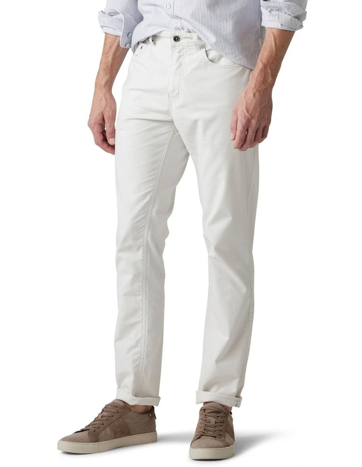 Gunn Straight Fit Jean Regular Leg in Coconut
