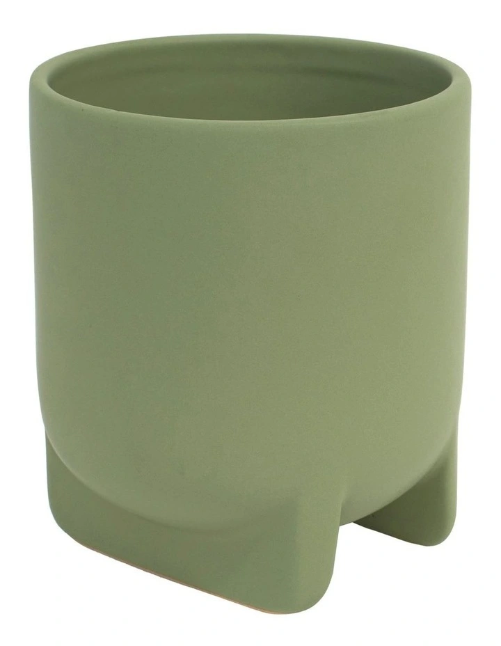 Zion Lguana Planter 15x17 cm in Dark Green